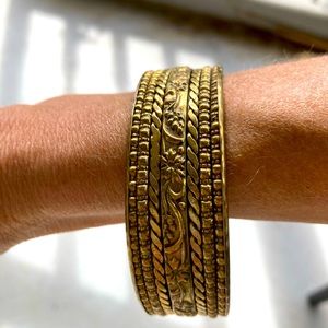 Vintage brass bangle